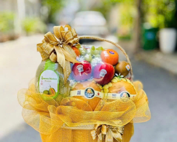Giỏ Qu&agrave; Tr&aacute;i C&acirc;y Tr&agrave; Vinh - Sự Kết Hợp Ho&agrave;n Hảo Giữa Tươi Ngon v&agrave; Sang Trọng