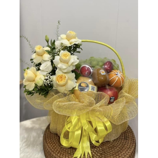 Giỏ Qu&agrave; Tr&aacute;i C&acirc;y Mix Hoa 17
