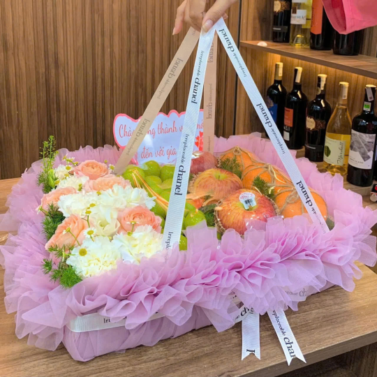 Giỏ Qu&agrave; Tr&aacute;i C&acirc;y V&agrave; Hoa 14
