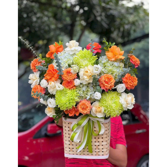 Giỏ Hoa mix nhiều loại
