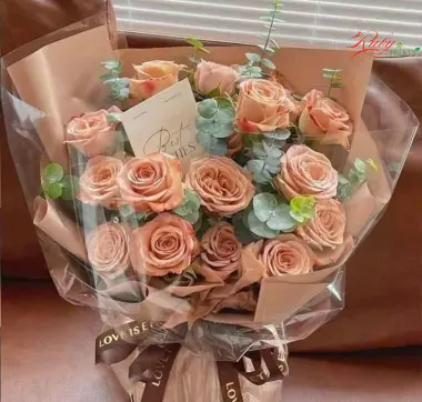 B&oacute; Hoa Hồng Cam Đ&agrave;o