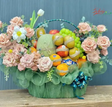 Giỏ Qu&agrave; Tr&aacute;i C&acirc;y V&agrave; Hoa 7