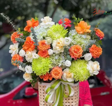 Giỏ Hoa mix nhiều loại