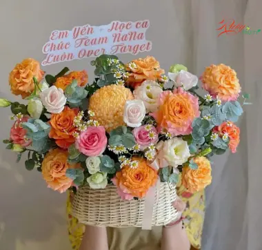 Giỏ Hoa Tươi 10